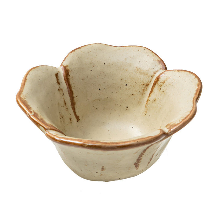 Japanese Style Retro Flower-Shaped Ceramic Sauce Dish