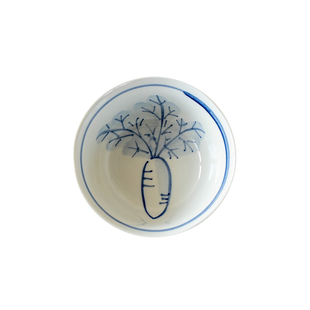 Japanese Vegetable Pattern Ceramic Bowl | Side Dish Bow