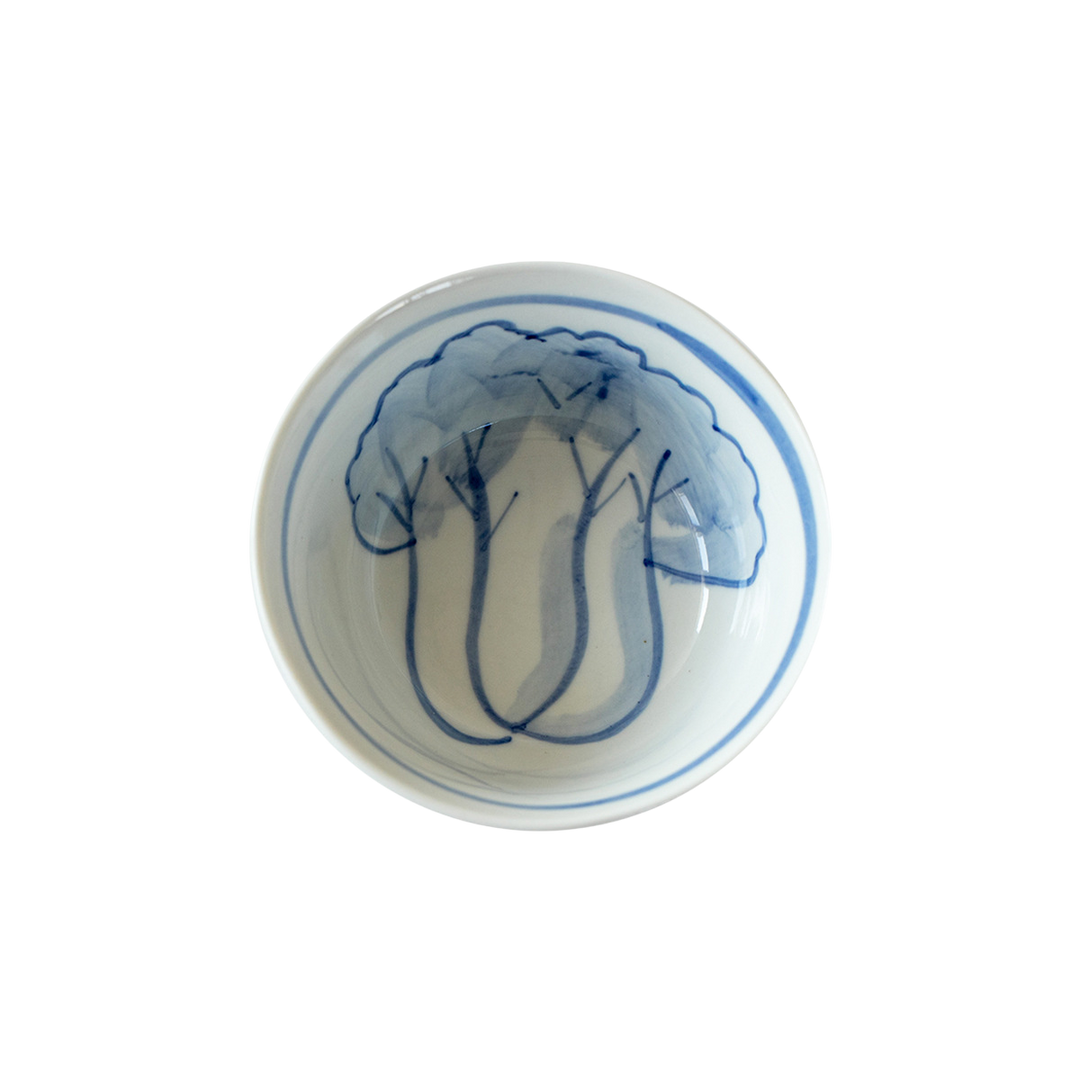 Japanese Vegetable Pattern Ceramic Bowl | Side Dish Bow