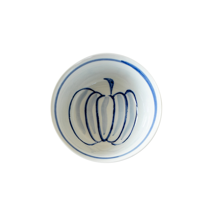 Japanese Vegetable Pattern Ceramic Bowl | Side Dish Bow