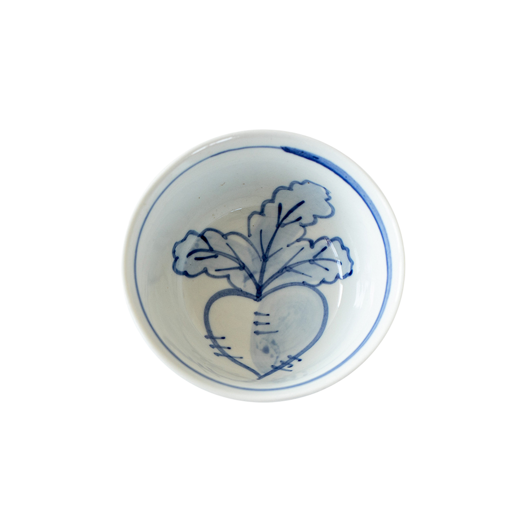 Japanese Vegetable Pattern Ceramic Bowl | Side Dish Bow