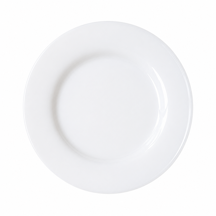 18cm Milk Jade Glass Dessert Plate | Serving Plate