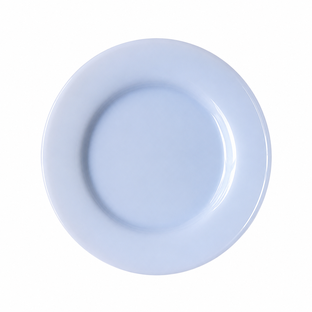 18cm Milk Jade Glass Dessert Plate | Serving Plate