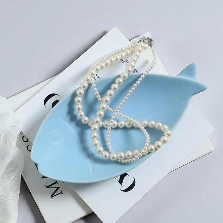 Minimalist Ceramic Fish Design Jewellery Decorative Tray