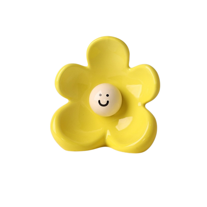 Minimalist Smiley Ceramic Flower Vase