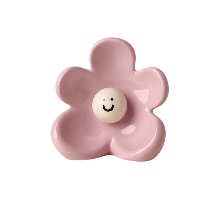 Minimalist Smiley Ceramic Flower Vase