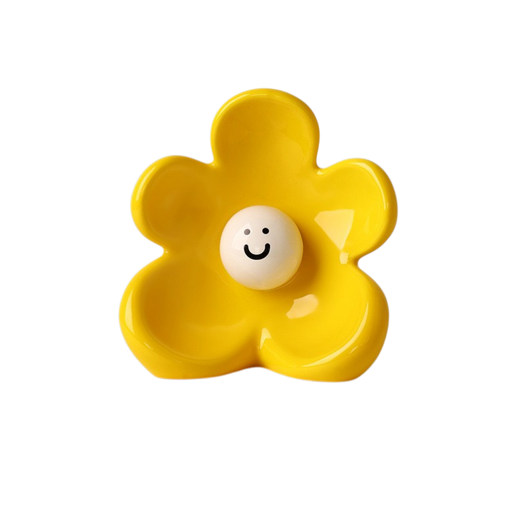 Minimalist Smiley Ceramic Flower Vase