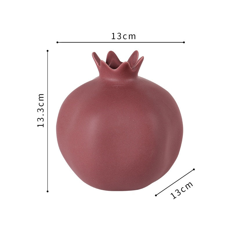 Modern Morandi Ceramic Pomegranate Ornament