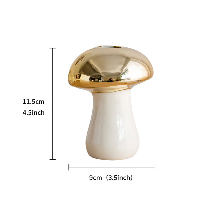 Mushroom Ceramic Vase – Home Decor & Tabletop Accent