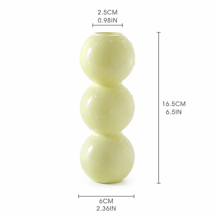 Nordic Bubble Glass Vase | Modern Mini Bud Vase