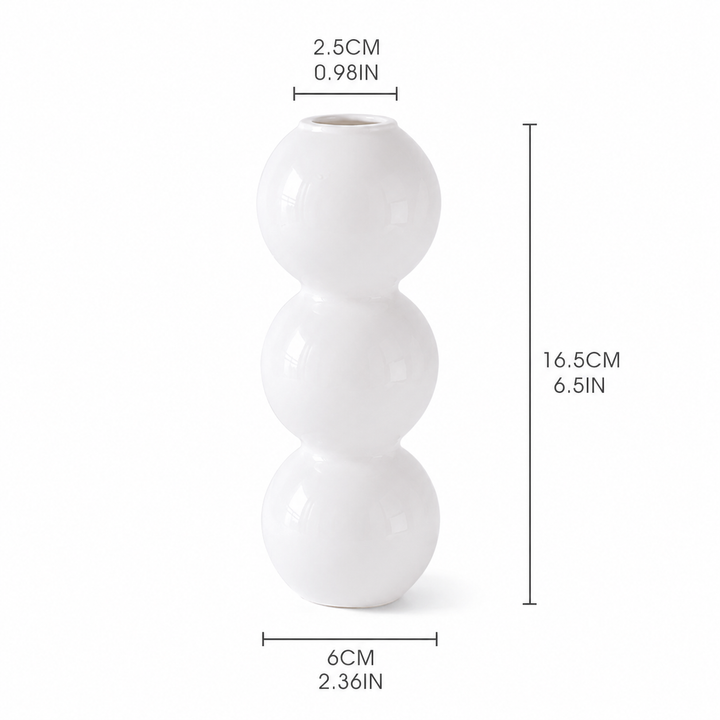 Nordic Bubble Glass Vase | Modern Mini Bud Vase