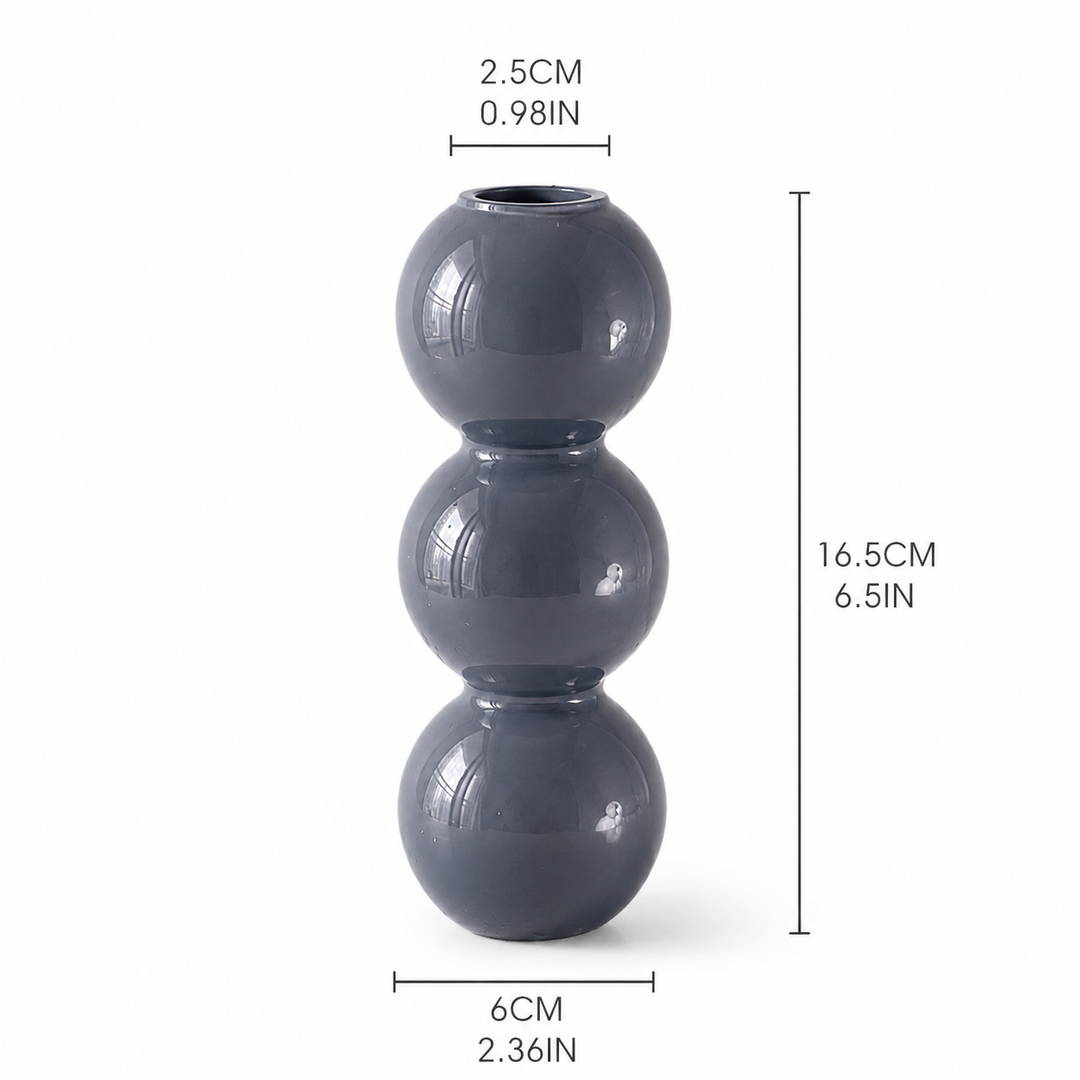Nordic Bubble Glass Vase | Modern Mini Bud Vase
