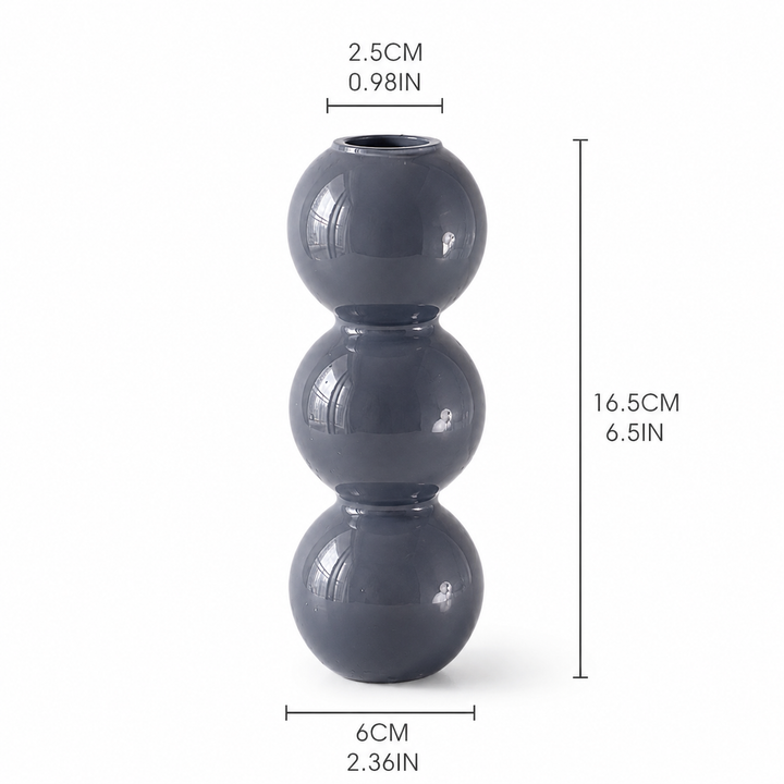Nordic Bubble Glass Vase | Modern Mini Bud Vase
