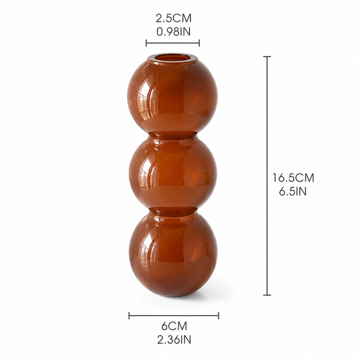 Nordic Bubble Glass Vase | Modern Mini Bud Vase