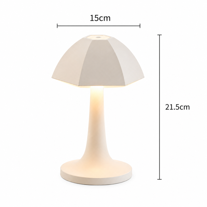 Nordic Mushroom LED Table Lamp Rechargeable Bedside