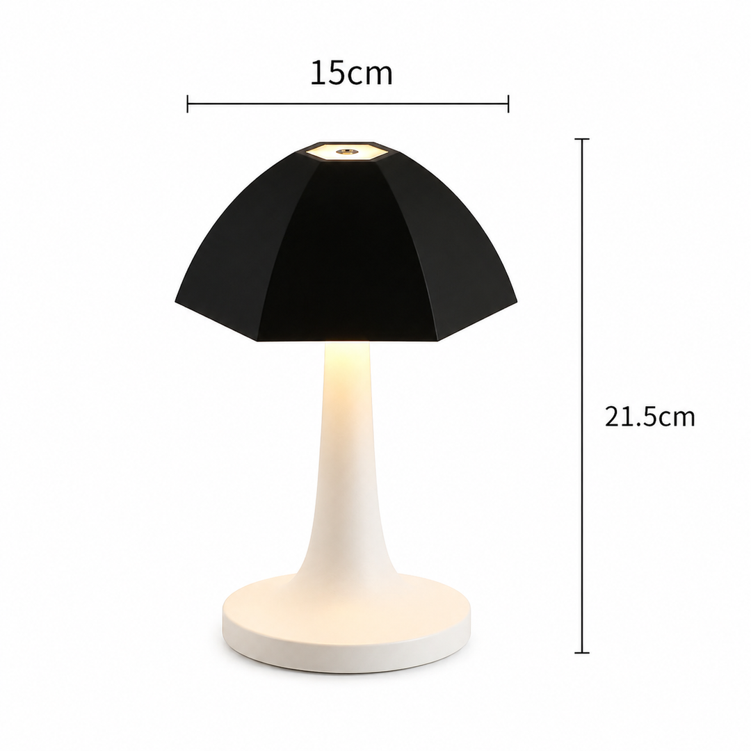 Nordic Mushroom LED Table Lamp Rechargeable Bedside