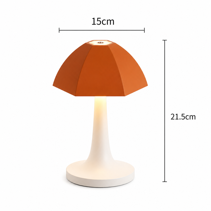 Nordic Mushroom LED Table Lamp Rechargeable Bedside