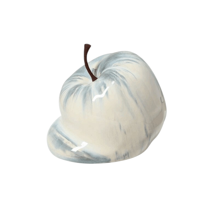 Nordic Abstract Melted Apple Ceramic Ornament Sculpture