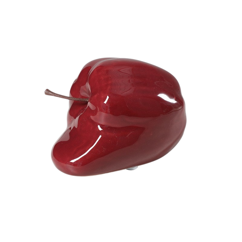 Nordic Abstract Melted Apple Ceramic Ornament Sculpture
