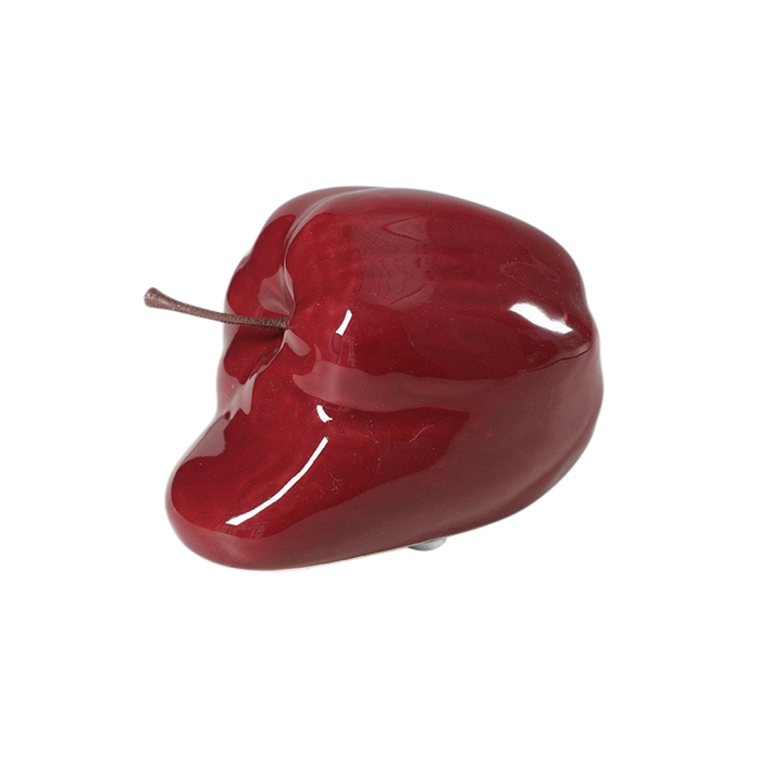 Nordic Abstract Melted Apple Ceramic Ornament Sculpture