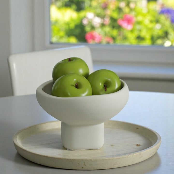 Nordic Cream-Style Ceramic Fruit & Snack Tray | Organizer