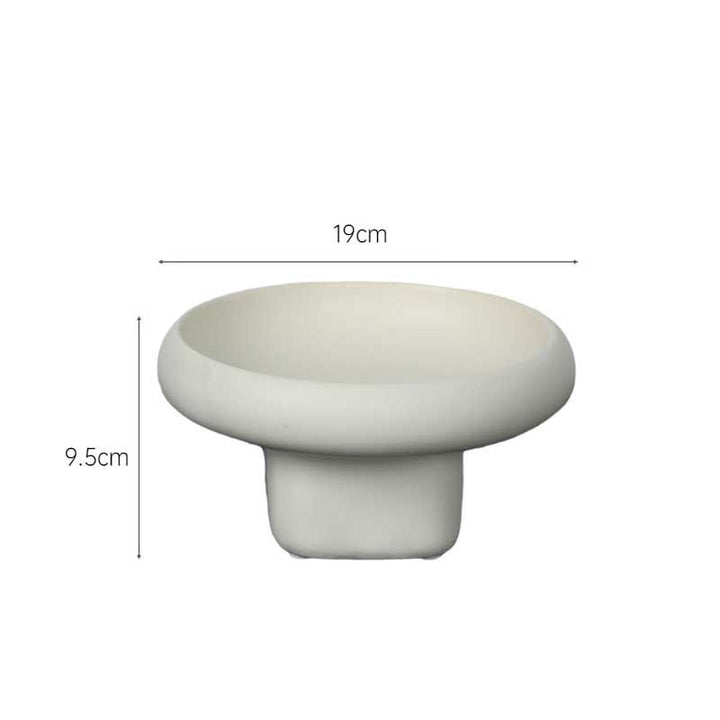Nordic Cream-Style Ceramic Fruit & Snack Tray | Organizer