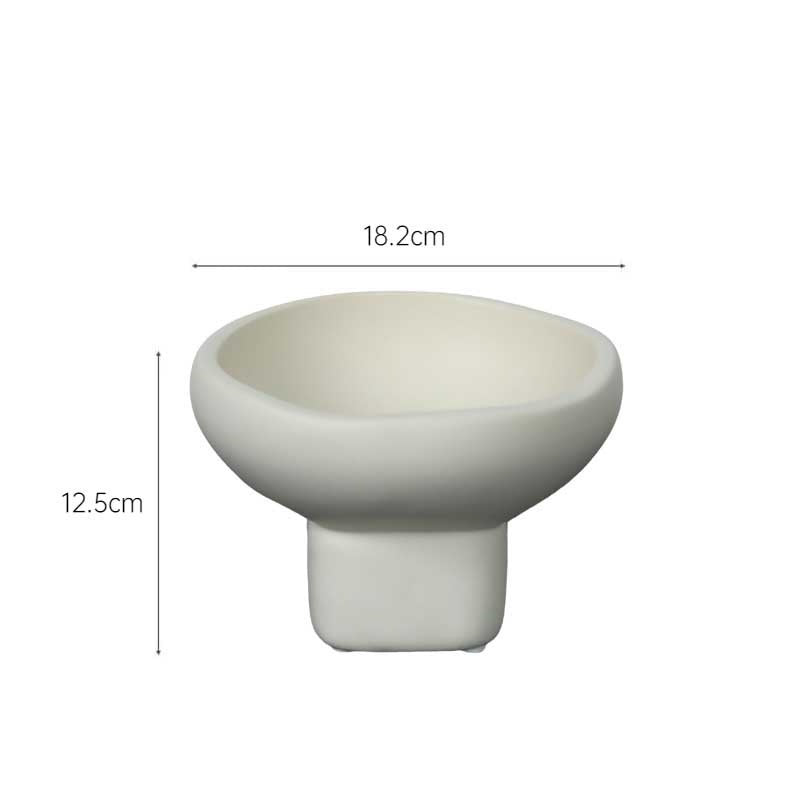 Nordic Cream-Style Ceramic Fruit & Snack Tray | Organizer