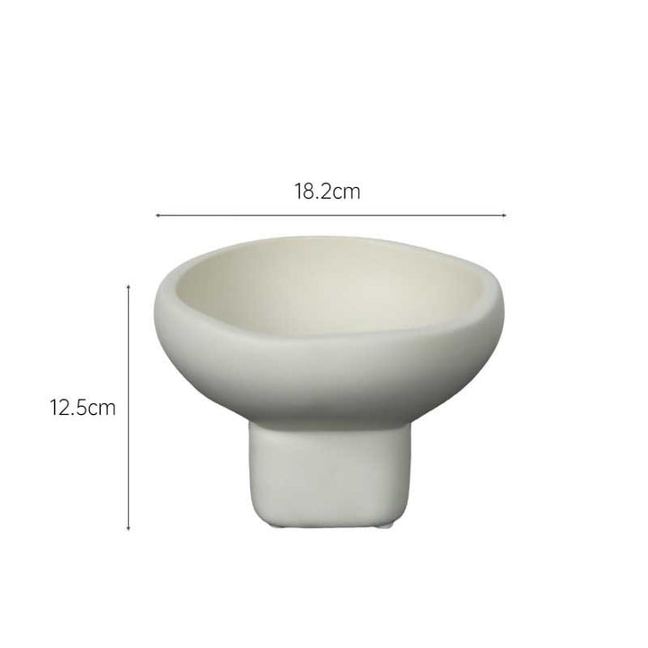 Nordic Cream-Style Ceramic Fruit & Snack Tray | Organizer