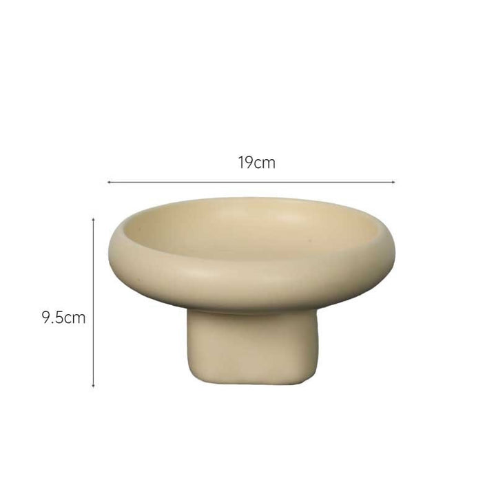 Nordic Cream-Style Ceramic Fruit & Snack Tray | Organizer