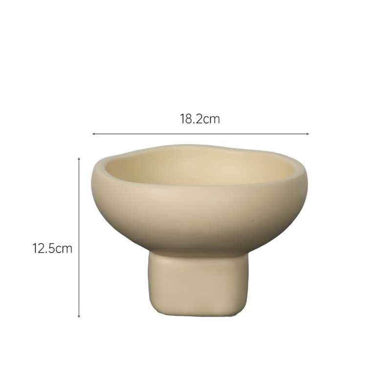 Nordic Cream-Style Ceramic Fruit & Snack Tray | Organizer
