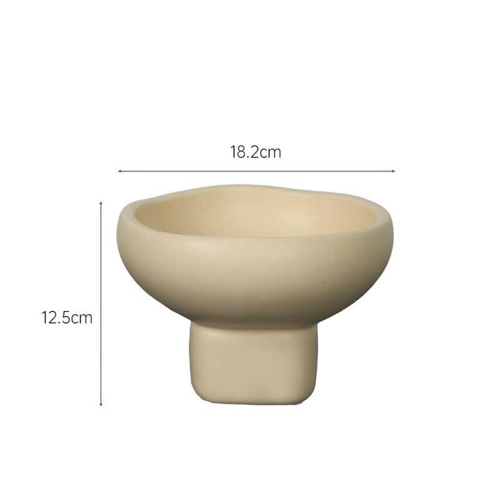 Nordic Cream-Style Ceramic Fruit & Snack Tray | Organizer