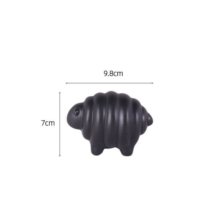 Nordic Creative Ceramic Sheep Figurine – Modern Home Decor