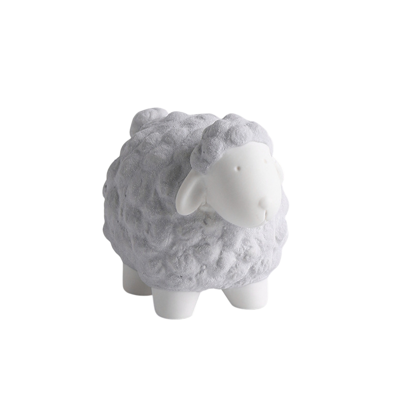 Nordic Creative Ceramic Sheep Ornament | Cute Home Decor