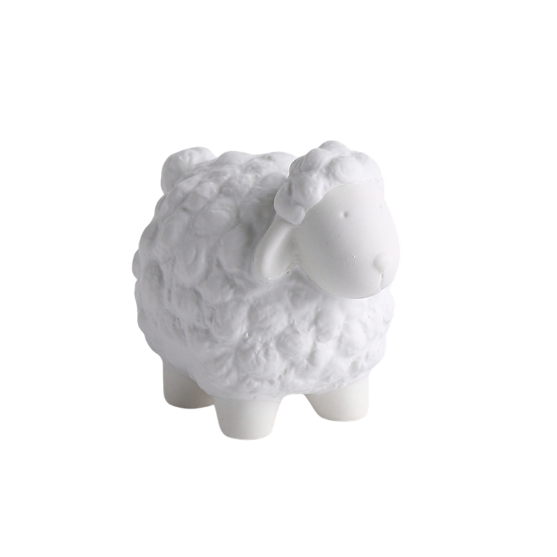 Nordic Creative Ceramic Sheep Ornament | Cute Home Decor