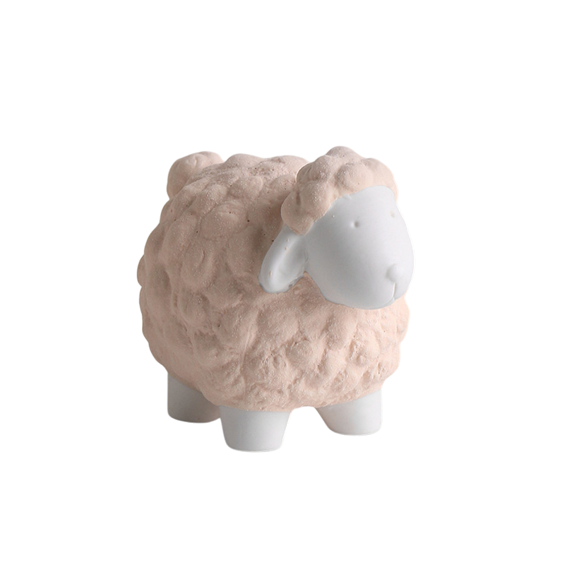 Nordic Creative Ceramic Sheep Ornament | Cute Home Decor