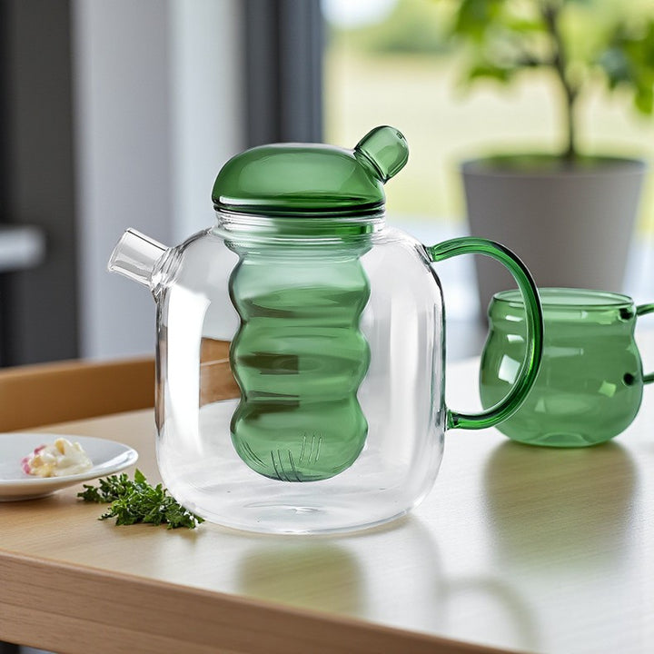 Nordic Minimalist Borosilicate Glass Teapot | Water Carafe
