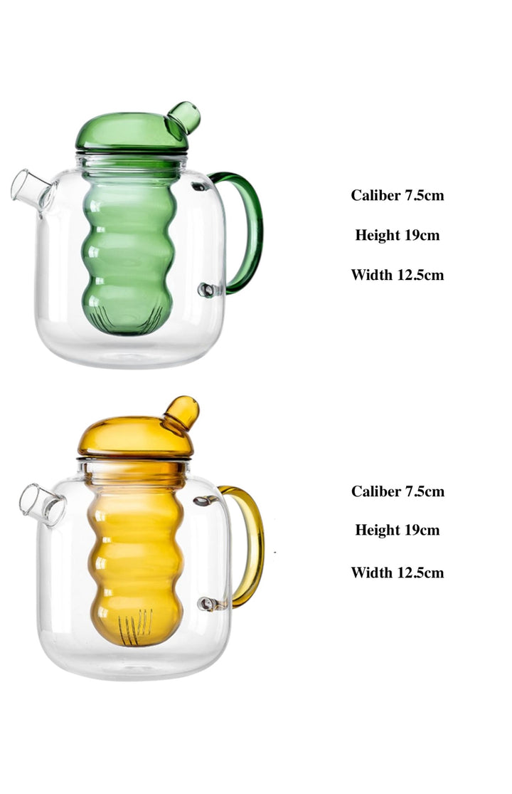 Nordic Minimalist Borosilicate Glass Teapot | Water Carafe