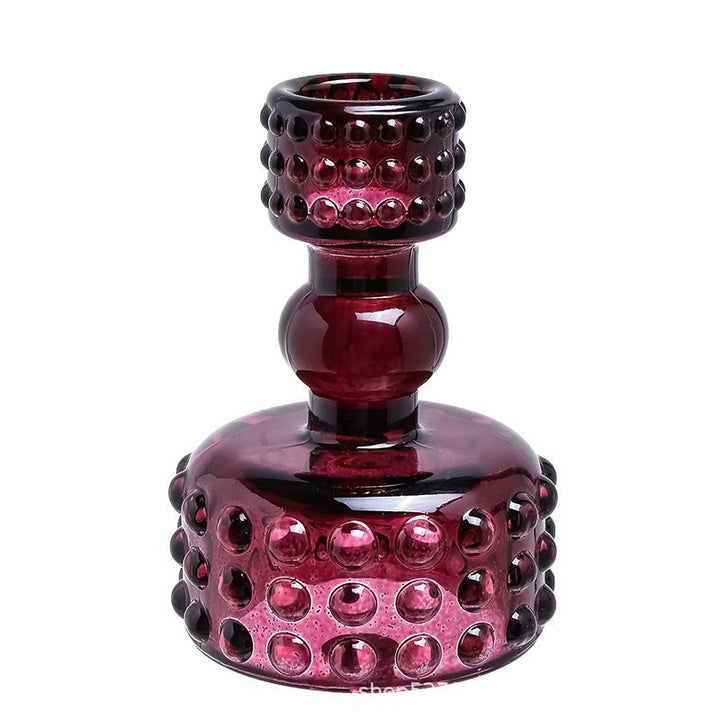 Nordic Minimalist Bubble Glass Candle Holder – Home Accent