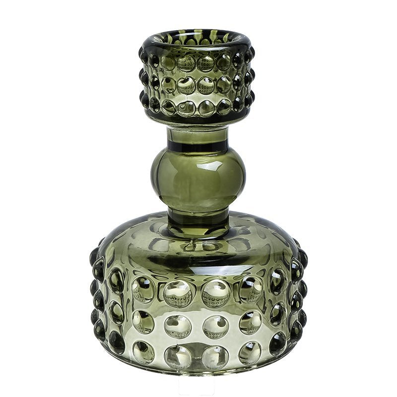 Nordic Minimalist Bubble Glass Candle Holder – Home Accent