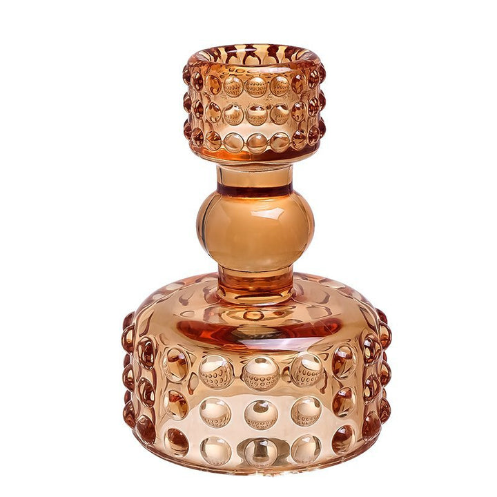 Nordic Minimalist Bubble Glass Candle Holder – Home Accent