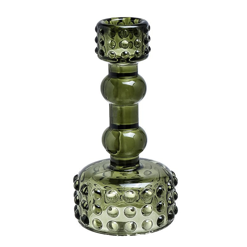 Nordic Minimalist Bubble Glass Candle Holder – Home Accent