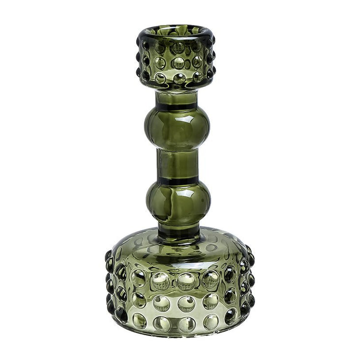 Nordic Minimalist Bubble Glass Candle Holder – Home Accent