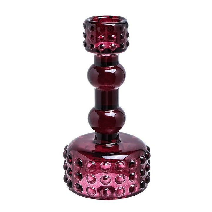 Nordic Minimalist Bubble Glass Candle Holder – Home Accent