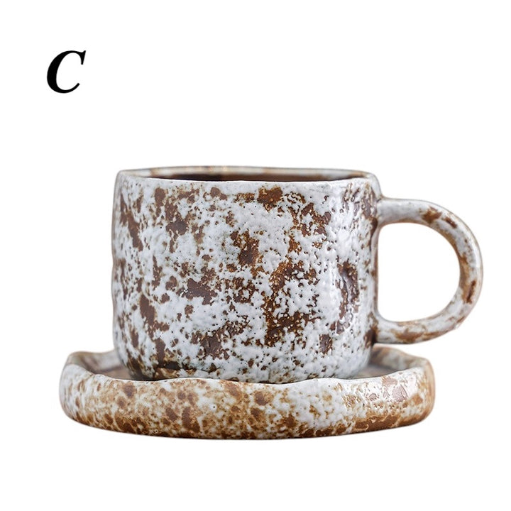 Nordic Style Ceramic Coffee Cup & Saucer Set