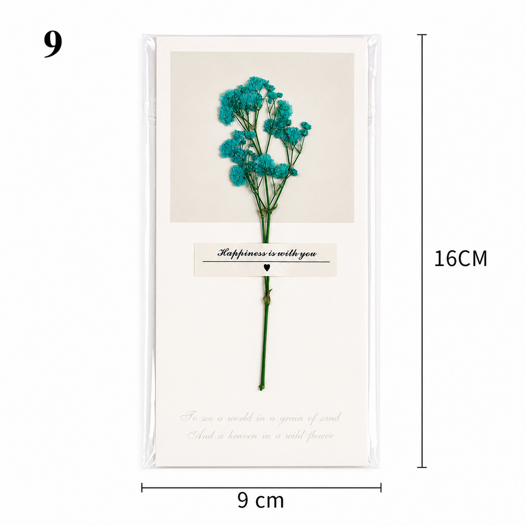 Pressed Flower Greeting Card | Handmade Dried Floral Card