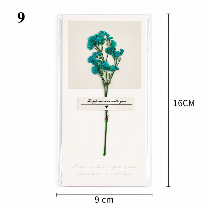 Pressed Flower Greeting Card | Handmade Dried Floral Card