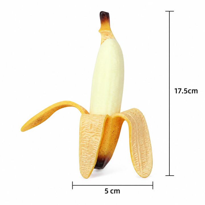 Realistic Peeled Banana Squishy Toy – Stretchy Stress Relief