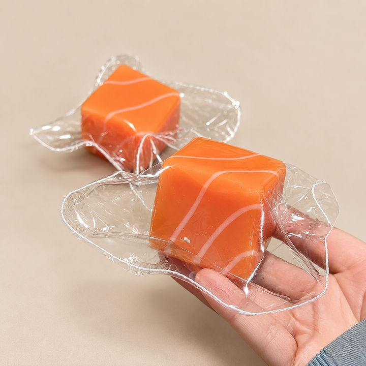 Salmon Squishy Toy – Soft Silicone Sensory Stress Toy 5cm