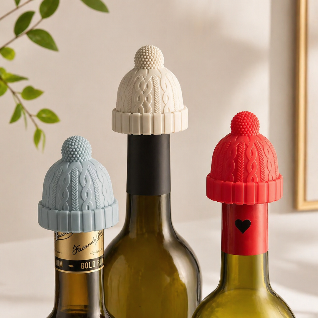 Silicone Beanie Design Wine Stoppers