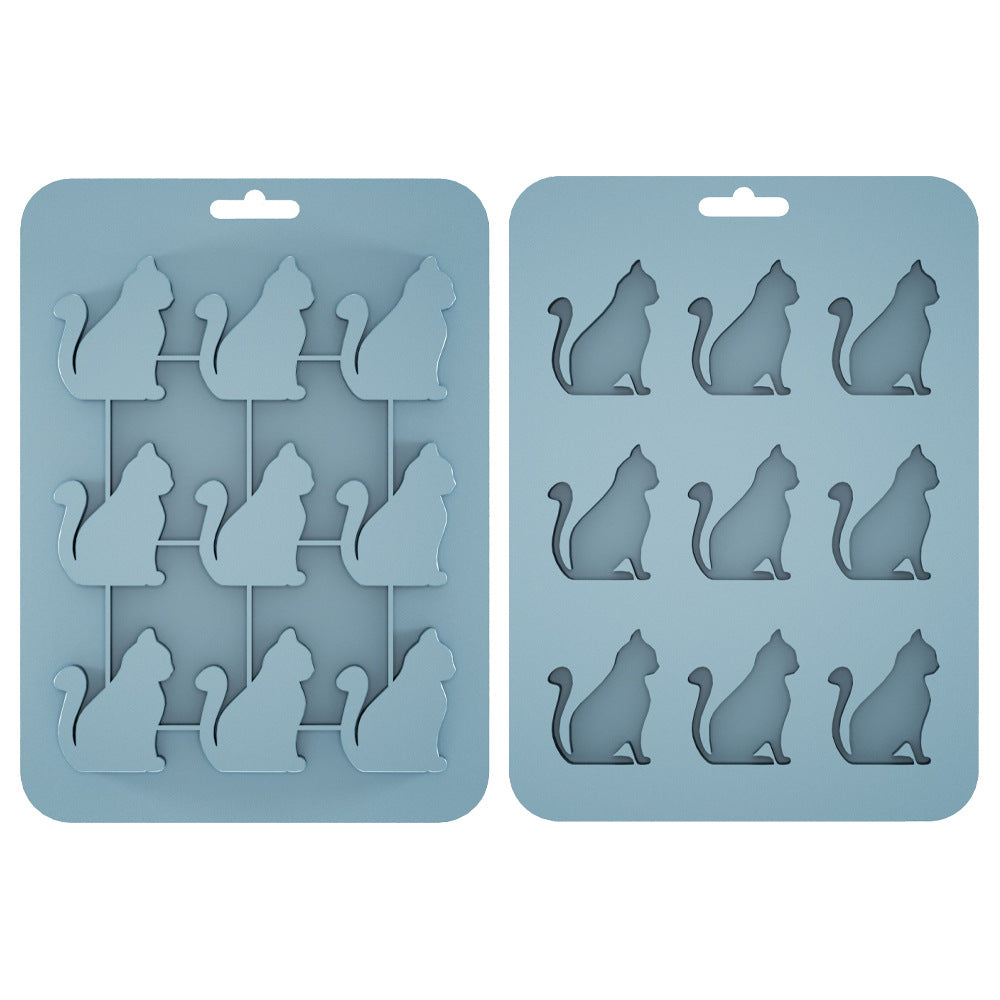 Silicone Cat Ice Cube Tray – Creative DIY Cat Mold